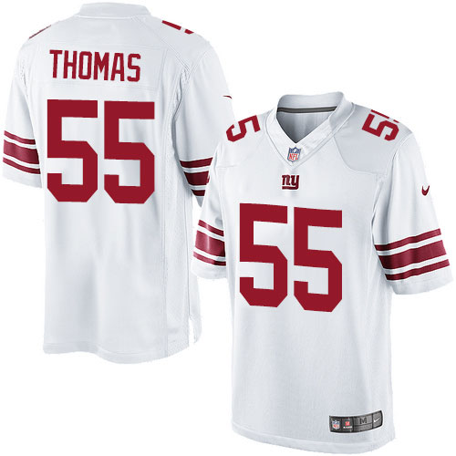 Youth Elite J.T. Thomas Nike Jersey White Road - #55 NFL New York Giants